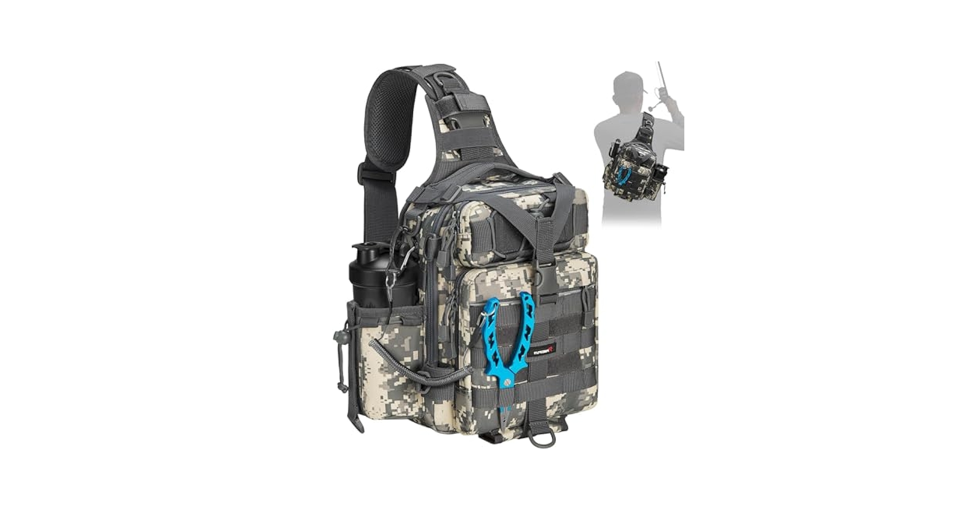その他 Piscifun fishing bag Amazon.com : Piscifun Fishing Tackle Backpack with Rod